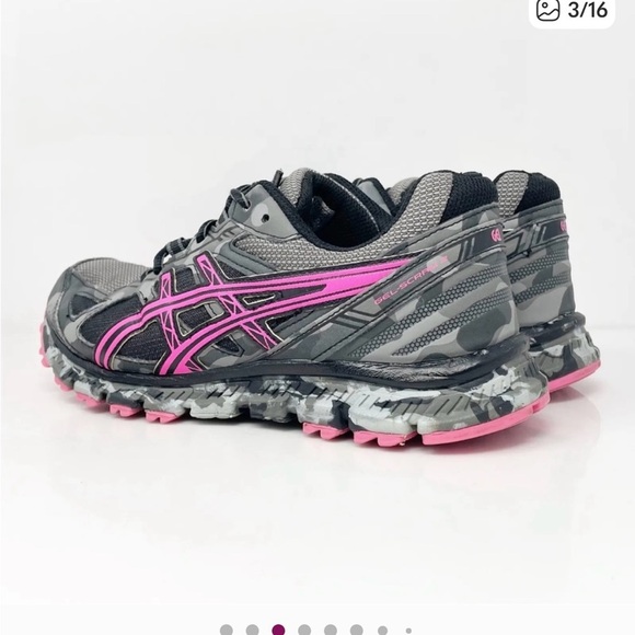 ASICS Women's Athletic Shoes in Gray and Pink Size 7.5 - Picture 3 of 12